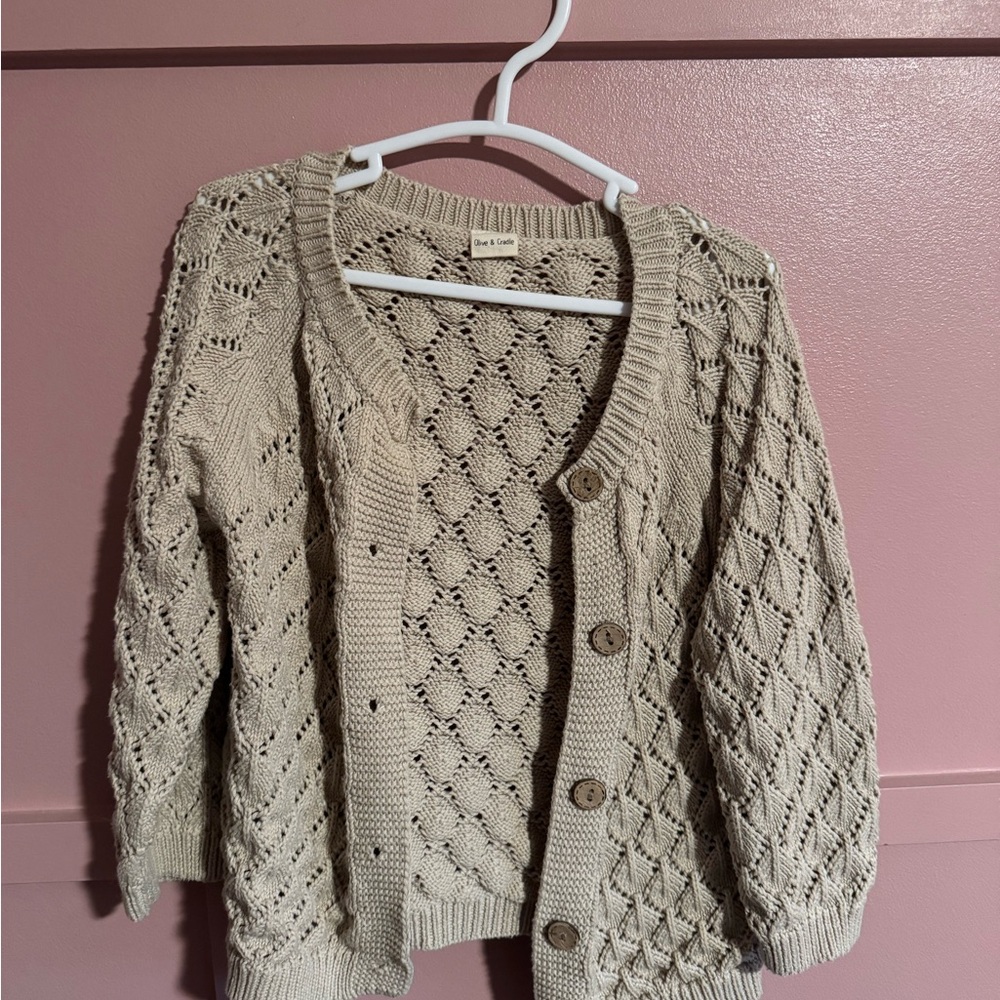 Elegant Cream Knit Sweater